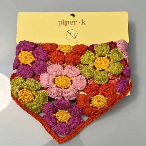 Piper K Accessories - NWT Crochet Bandanna